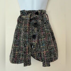 ASOS Size 4 Multicolor Tweed Mini Skirt